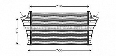 AVA QUALITY COOLING ol4361 -  Интеркулер